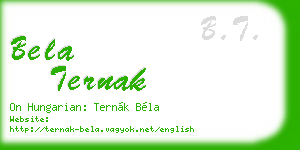 bela ternak business card